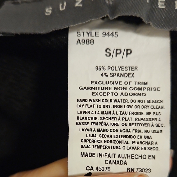 $5 Add To Bundle Suzy Shier Black Asymmetrical Pencil Skirt - Picture 3 of 4